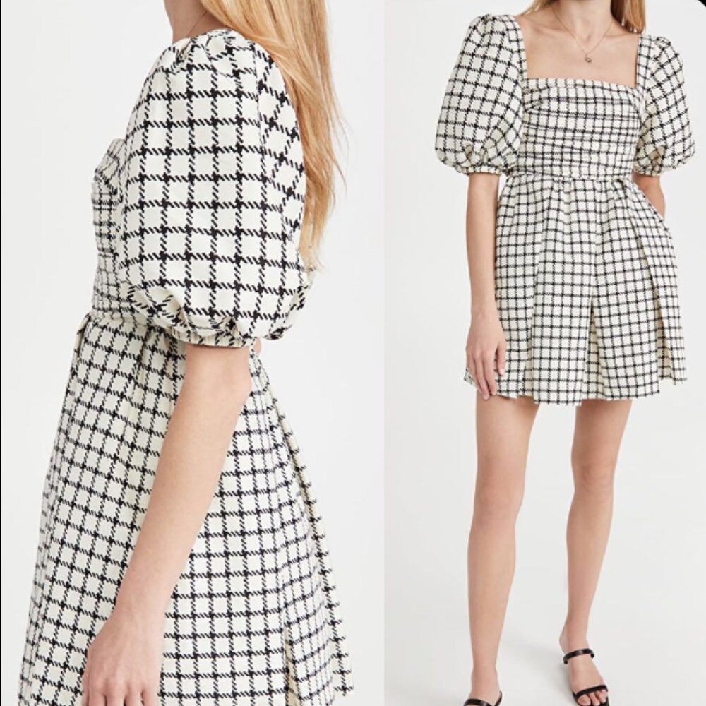 NWT Self Portrait Monochrome Mini Dress